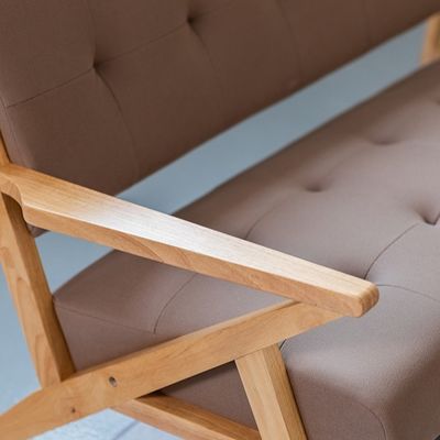 Chaise de canapé en bois massif en bois W60*D73*H76CM La solution de siège ultime pour le salon et l'hôtel modernes