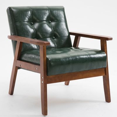 Chaise à chaise douce pour appartement salon et hôtel Sofa en bois massif en tissu en bois Chaise avec design moderne