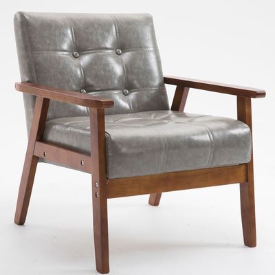 Chaise à chaise douce pour appartement salon et hôtel Sofa en bois massif en tissu en bois Chaise avec design moderne