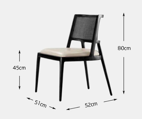 Meubles de salle à manger en bois pour hôtels de luxe Chaises de restaurant en rotin moderne