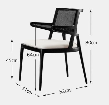 Meubles de salle à manger en bois pour hôtels de luxe Chaises de restaurant en rotin moderne