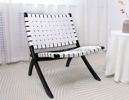 Meubles de salon Designs personnalisés Moderne Sofa de salon pliable en bois Chaise avec finition en nitrolacque