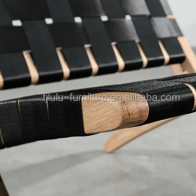 Meubles de salon Designs personnalisés Moderne Sofa de salon pliable en bois Chaise avec finition en nitrolacque