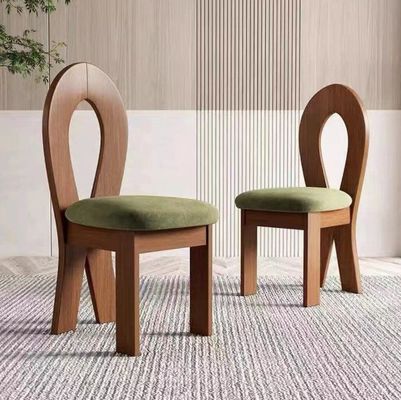 Emballage du courrier N Meubles de salon Design moderne Siège souple en laine d'agneau en bois Siège de salle à manger pour hôtel et maison