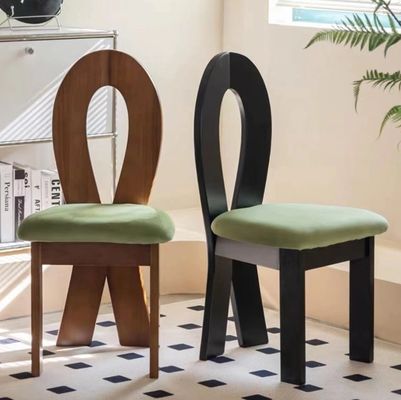 Emballage du courrier N Meubles de salon Design moderne Siège souple en laine d'agneau en bois Siège de salle à manger pour hôtel et maison