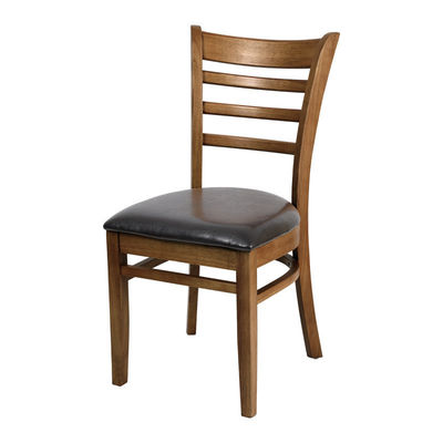 Chaises de salle à manger en bois naturel sans bras brun/noix W39*D42*H75CM pour hôtel et restaurant de style nordique