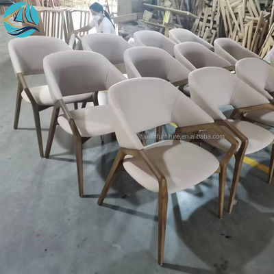 Meubles de salle à manger moderne W58*D61*H80CM Chaise nordique Chaises en bois massif pour le restaurant