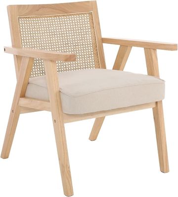 Chaises en bois pour le salon et l' hôtel Design moderne Siège souple Siège de salle à manger en bois massif en rotin