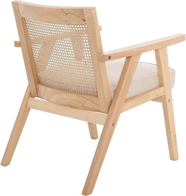 Chaises en bois pour le salon et l' hôtel Design moderne Siège souple Siège de salle à manger en bois massif en rotin