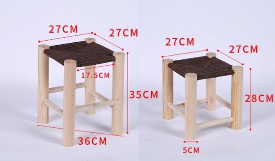 Chaise à manger en bois massif avec design moderne et siège en bois