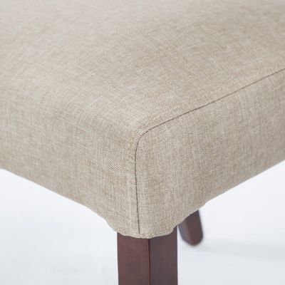 Chaise de salle à manger en bois massif en tissu tapissé de couleur parfaite pour l'aménagement d'un hôtel/salle à manger/restaurant