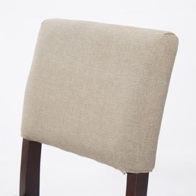 Chaise de salle à manger en bois massif en tissu tapissé de couleur parfaite pour l'aménagement d'un hôtel/salle à manger/restaurant