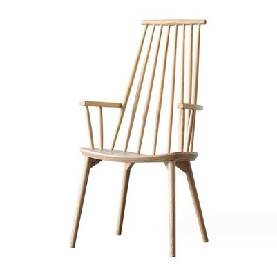 Chaise de restaurant moderne en bois massif pour manger en rotin naturel dans les hôtels et restaurants de luxe