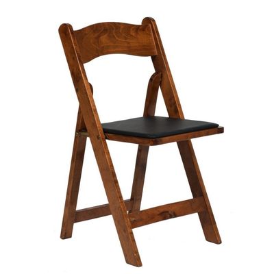 Chaises en rotin pliable en bois avec finition en nitrolacque