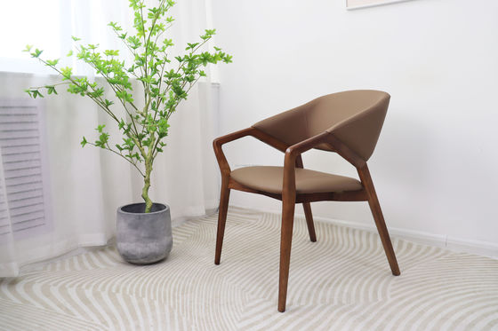 Chaise de salle à manger moderne de style nordique Chaises en bois massif pour restaurant W58*D61*H80CM