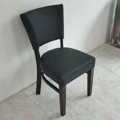 OEM Chaise de salle à manger en bois avec des jambes en bois pour tissu nordique en cuir PU Banquet Hôtel Restaurant Événement et design réglable
