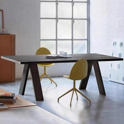 Commercialisation en gros de table à manger en bois simple pour le restaurant maison personnalisée multi-taille tables rectangulaires