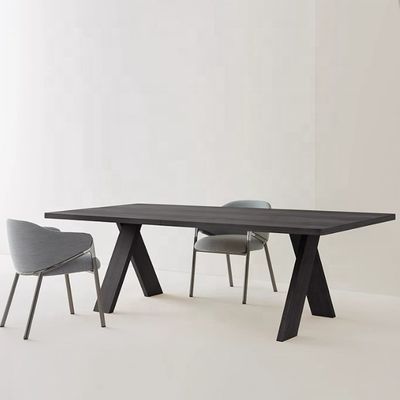 Commercialisation en gros de table à manger en bois simple pour le restaurant maison personnalisée multi-taille tables rectangulaires