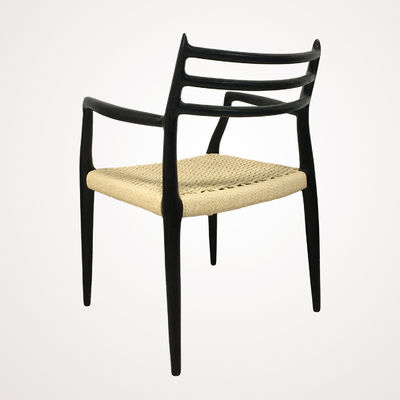 Meubles de salon de designers Chaise à manger moderne en bois de cerisier en papier tissé en bois massif