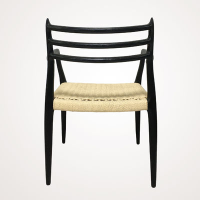 Meubles de salon de designers Chaise à manger moderne en bois de cerisier en papier tissé en bois massif