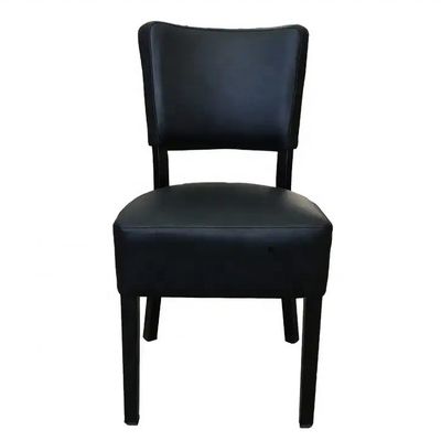Chaise à manger rembourrée en cuir PU pour cafés, restaurants et banquets d'événements hôteliers