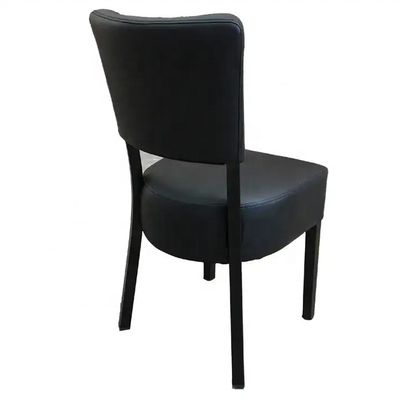 Chaise à manger rembourrée en cuir PU pour cafés, restaurants et banquets d'événements hôteliers