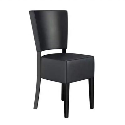 Chaise à manger rembourrée en cuir PU pour cafés, restaurants et banquets d'événements hôteliers