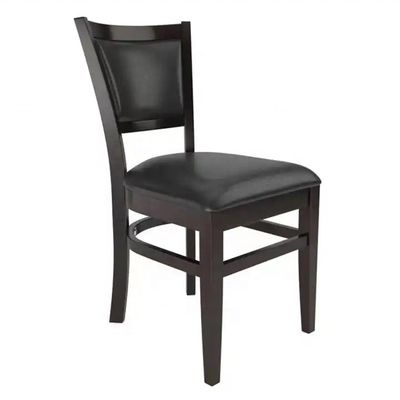 Chaise à manger rembourrée en cuir PU pour cafés, restaurants et banquets d'événements hôteliers