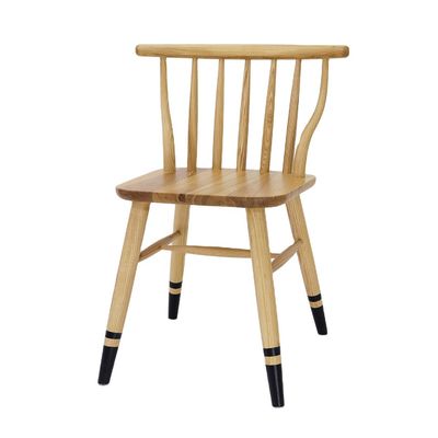 Design moderne style nordique Exquisité de fabrication Windsor Chaise de salle à manger en bois massif pour les meubles de restaurant