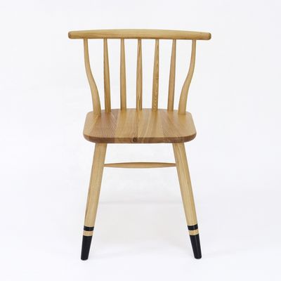 Design moderne style nordique Exquisité de fabrication Windsor Chaise de salle à manger en bois massif pour les meubles de restaurant