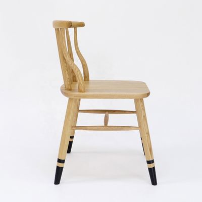 Design moderne style nordique Exquisité de fabrication Windsor Chaise de salle à manger en bois massif pour les meubles de restaurant