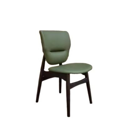 Meubles de salle à manger modernes Chaise en bois en cuir rembourrée dans un design traditionnel et une couleur personnalisée