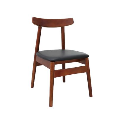 Hôtel Restaurant Chaises à manger en bois massif avec siège rembourrée et options personnalisables