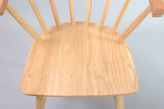 Emballage de courrier Cadre en bois en caoutchouc Nordique Chaises de salle à manger en bois massif pour meubles d'hôtel et de restaurant