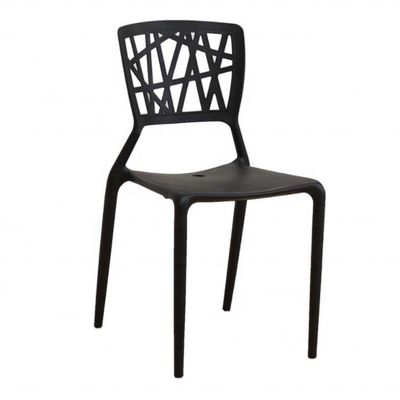 Pas de fauteuil de salle à manger en plastique pliable de design moderne pour meubles de café empilable empilable