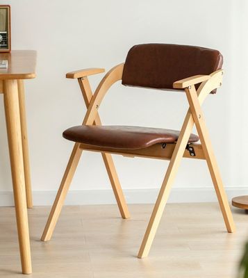 Chaises en bois massif naturel pour la salle à manger moderne avec cadre en bois de caoutchouc / bois de frêne