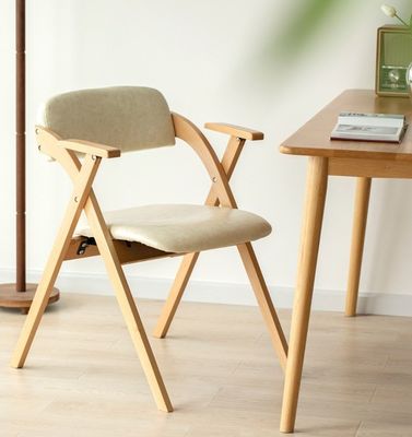 Chaises en bois massif naturel pour la salle à manger moderne avec cadre en bois de caoutchouc / bois de frêne