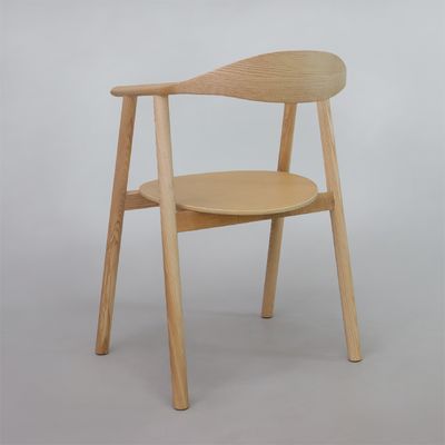 Chaise de salle à manger de bois massif nordique moderne de luxe pour salle à manger W55*D47.5*H74.5 cm avec service OEM accepté