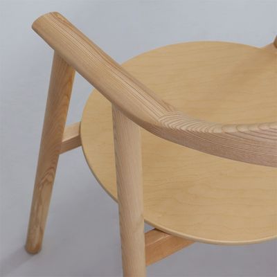 Chaise de salle à manger de bois massif nordique moderne de luxe pour salle à manger W55*D47.5*H74.5 cm avec service OEM accepté