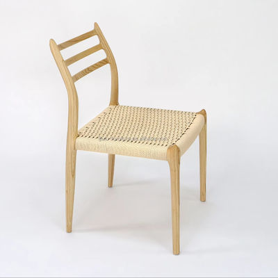 Chaise à cordes en bois massif pour salle à manger et meubles de salon