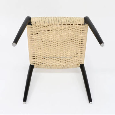 Chaise à cordes en bois massif pour salle à manger et meubles de salon