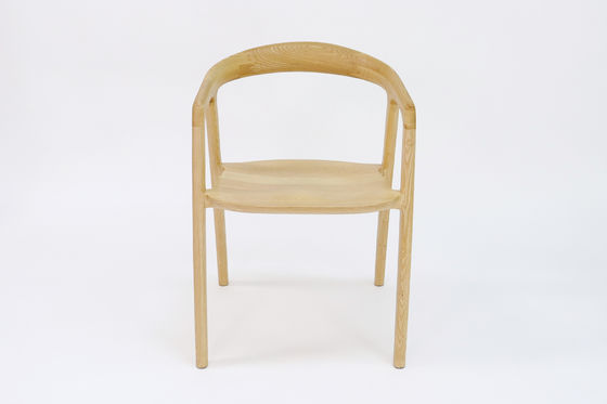 Restaurant Chaise à manger en bois massif avec finition nitrolacque en noyer/naturel/noir