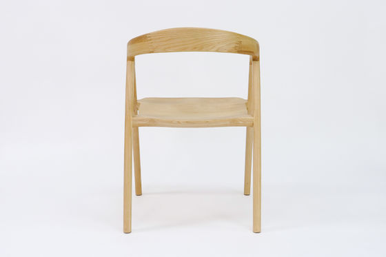 Restaurant Chaise à manger en bois massif avec finition nitrolacque en noyer/naturel/noir