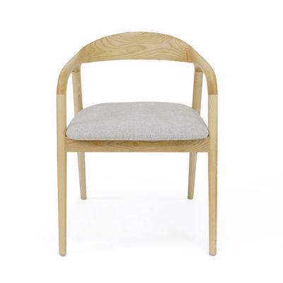 Meubles pour la maison moderne Nitrolacquer Finition Chaise de salle à manger en bois avec revêtement en tissu