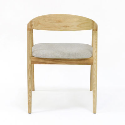 Meubles pour la maison moderne Nitrolacquer Finition Chaise de salle à manger en bois avec revêtement en tissu