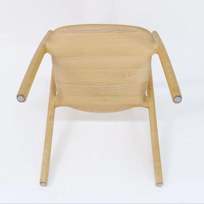 Chaise de salle à manger en bois massif avec finition nitrolacque et NUL design plié à raisonnable en bois de cendres