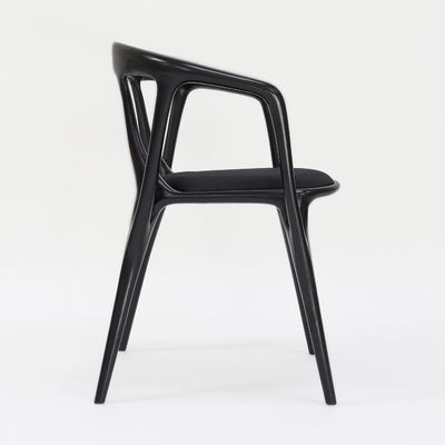 2024 Vintage Nitrolacquer Finition en bois Artistique sur mesure Meubles Tissus Tapisseries Chaise à manger pour restaurant