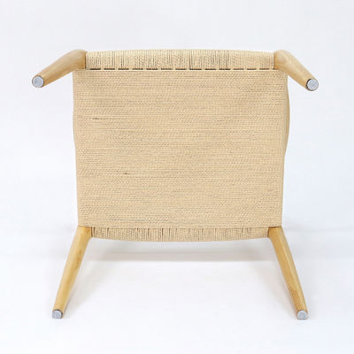 Meubles de bureaux Tissus à la main en bois massif à cordes Chaise à manger en nitrolac finition de style nordique