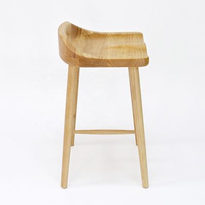 Chaise de barre en bois massif pour bar et meubles de maison en style nordique