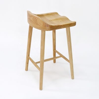 Chaise de barre en bois massif pour bar et meubles de maison en style nordique